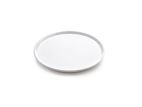 Lékué Plato de Repuesto para Tarta, Cerámica, Blanco, 24 cm