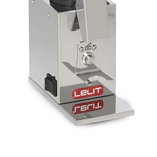 Lelit PL043MMI Fred, Molinillo de Café - Micro Regulación de la Molienda, 150 W, 0.25 kg, Stainless Steel, Acciaio inox