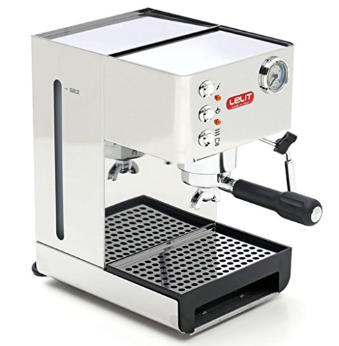 Lelit PL41EM Anna, Máquina de Espresso Semiprofesional – Ideal Para el Expreso, el Capuchino y las Cápsulas de Papel, 1000 W, 2.7 litros, Stainless Steel, Metallo