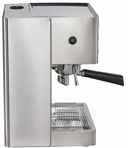 Lelit PL92T Elizabeth, Máquina de Espresso Semiprofesional-Doble Caldera-Preinfusione-Pantalla gráfica LCD-Sistema de Gestión Electrónica LCC, 2200 W, 2 litros, Acero Inoxidable Satinado