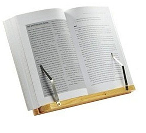 Lenhart - Atril de madera para libros (portátil, iPad, libro, libro de cocina, soporte de música)