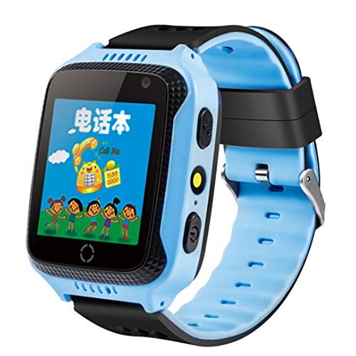 Leobtain Niños SmartWatch Phone Niños Niñas Impermeable Smartwatch con Cámara de Linterna con de Llamada SOS cámara Monitor de Fitness Juego Smartwatch Childrens Gift