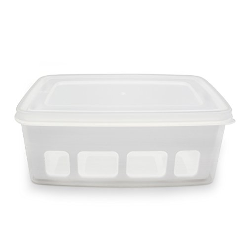 Leogreen - Yogurtera, Máquina para Yogur Natural y Saludable, tazón de fuente del yogur con el tamiz y 6 tarros, 30,6 x 25 x 12,4 cm, Capacidad por frasco: 0,21 L, Capacidad del recipiente: 1,5 L