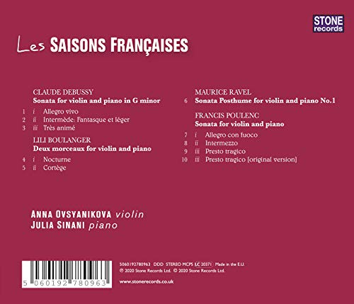 Les Saisons Francaises [Anna Ovsyanikova; Julia Sinani] [Stone Records: 5060192780963]