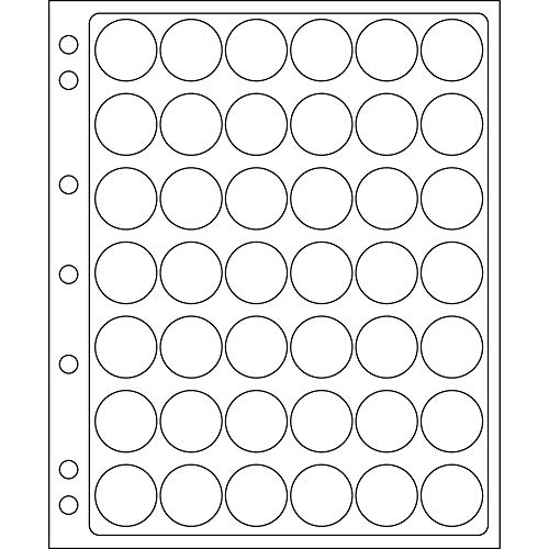 Leuchtturm 308075 Hojas ENCAP, Transparentes para 42 Placas de Cava y chapas d e