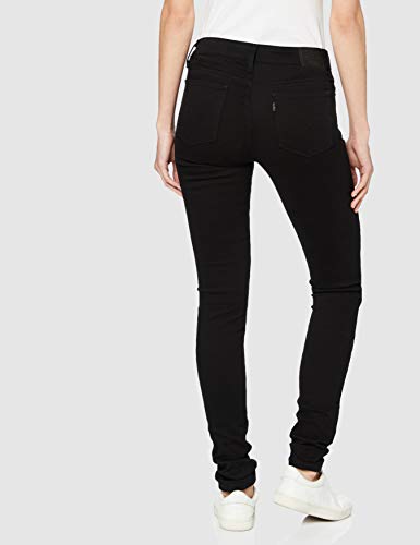 Levi's 711 Skinny Vaqueros, Negro (Blacks), W24/L32 para Mujer