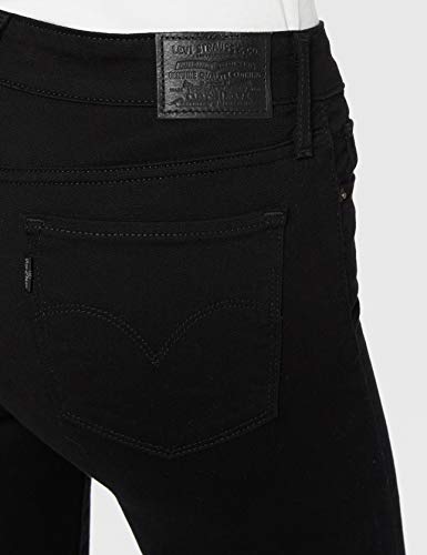 Levi's 711 Skinny Vaqueros, Negro (Blacks), W24/L32 para Mujer