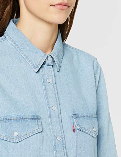 Levi's Essential Western Blusa, Azul (Cool out (2) 0001), Small para Mujer