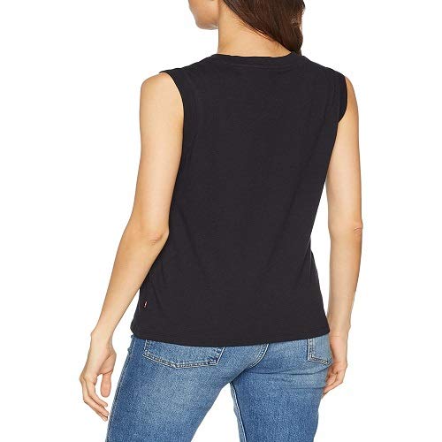 Levi's On Tour Camiseta Deportiva de Tirantes, Negro (Red Hsmk Tank Black 0023), Small para Mujer