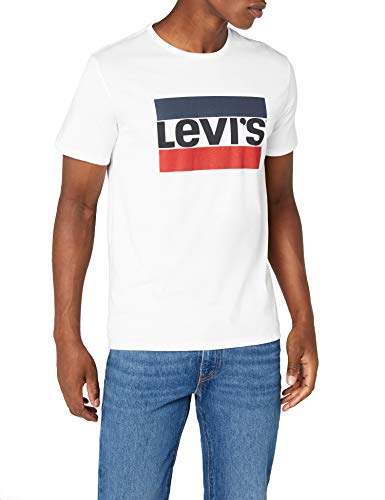 Levi's Sportswear Logo Graphic - Camiseta para Hombre, Blanco (84 Sportswear Logo White 0000), Small