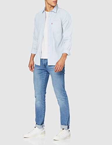 Levi's Sunset 1 Pkt Slim Camisa, Azul (Pale Shade Indigo Tencel Rinse 0005), Medium para Hombre