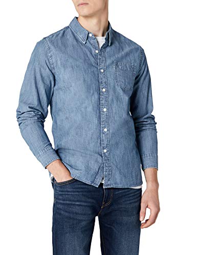 Levi's Sunset 1 Pocket Shirt Camisa Vaquera, Azul (Chambray Indigo 0345), Large para Hombre