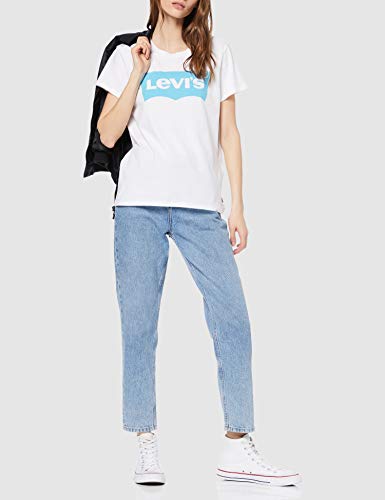 Levi's The Perfect Tee, Camiseta, Mujer, Blanco (Hsmk Blue White 0426), XS