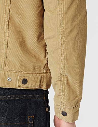 Levi's Type 3 Sherpa Trucker Chaqueta Vaquera, Beige (True Chino Cord Better 0066), X-Small para Hombre