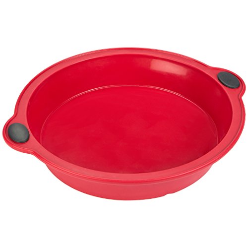 Levivo Molde de Horno de Silicona para Tarta, Rojo, 200x53mm