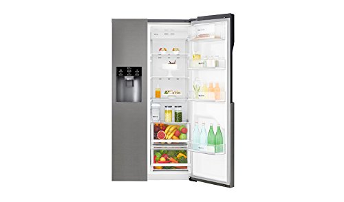 LG GSL361ICEZ nevera puerta lado a lado Independiente Acero inoxidable 591 L A++ - Frigorífico side-by-side (Independiente, Acero inoxidable, Puerta americana, LED, CE, 591 L)