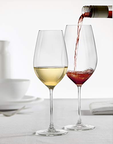 Libbey Copa de Vino Atna 65 cl/650 ml - 6 Unidades – diseño clásico Apta para el lavavajillas