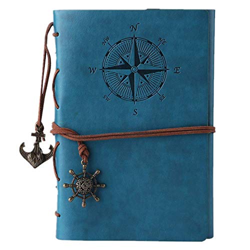 Libreta Bonitas Cuaderno de Viaje Bloc Notas Cuero Vintage entre A6 Regalos Originales de Navidad San Valentín Cumpleaños Aniversario Boda Mujer