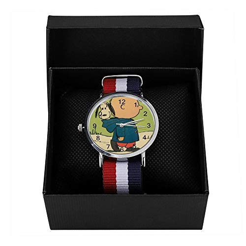 Life is Better with Snoopy (2) Reloj de pulsera de cuarzo para hombres, mujeres, niños, amigos, regalos