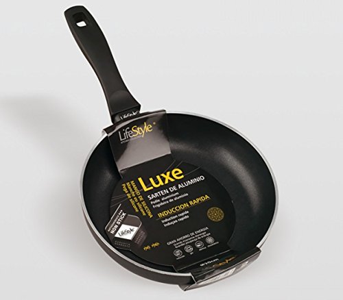 Life Style - Sartén Luxe en Aluminio 3 mm - Recubrimiento Antiadherente Nonstick Plus - Set de 3 Sartenes de 18, 22 y 26 cm