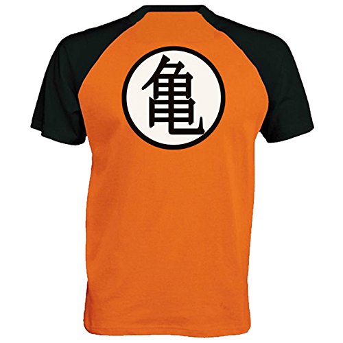 Lifeguardgear Goku - Camiseta de béisbol con símbolo de entrenamiento Naranja Naranja/Negro M