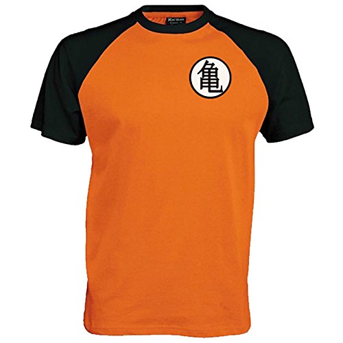 Lifeguardgear Goku - Camiseta de béisbol con símbolo de entrenamiento Naranja Naranja/Negro M