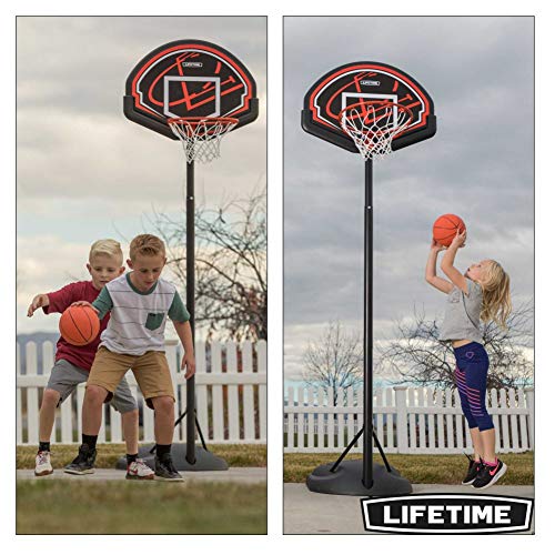 LIFETIME 90022 - Canasta baloncesto ultrarresistente altura regulable 168/229 cm UV100