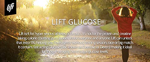 Lift | Pastillas de energía masticables de glucosa de acción rápida | limón y lima | 12 paquetes de 10 tubos de tabulación