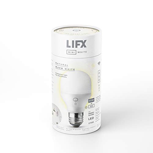 LIFX Bombilla Mini E27, Ajustable, no Requiere Concentrador, 9 W, Blanco, Paquete de 1