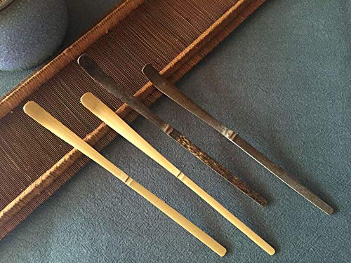 LightKids Matcha Cuchara de té de bambú en polvo pala para té de ceremonía, accesorios de madera de bambú, cuchara de ceremonia y té Matcha Scoop 18 cm, paquete de 2