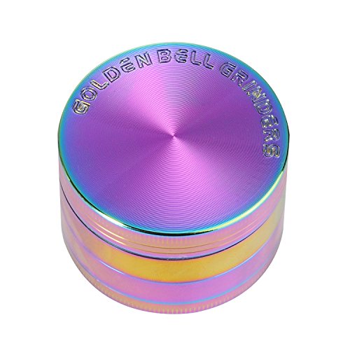 LIHAO 2" Grinder 4 Piezas Grinder Metálico con Rascador Polen para Hierbas y Especias (5cm, Multicolor)