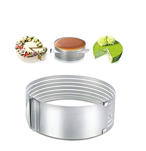 Limeow Cortador de tartas ajustable Ajustable Cortar los Pasteles Capas Cortar los Pastele Nivelador De Torta Ajustable (diámetro 15~20 cm) Para Uso En Pasteles De Cocina para Modelar Pasteles