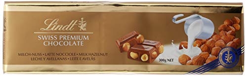 Lindt Gama Oro – Tableta de chocolate con leche y avellanas, 300 g