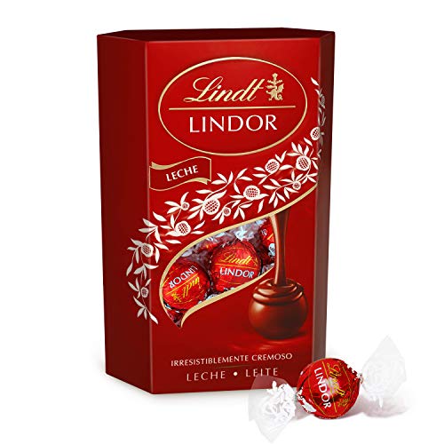 Lindt Lindor Bombones de Chocolate con Leche - Aprox. 16 bombones, 200 g, pack de 2