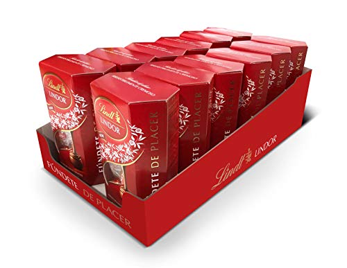 Lindt Lindor Cornet Bombones de Chocolate con Leche 75gr - Caja de 12 unidades (12 x 75gr)