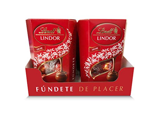 Lindt Lindor Cornet Bombones de Chocolate con Leche 75gr - Caja de 12 unidades (12 x 75gr)