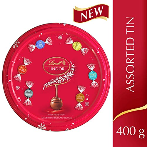 Lindt Lindor - Lote de 32 bolas, 400 g, ideal para compartir, bolas de chocolate con un suave relleno de fusión