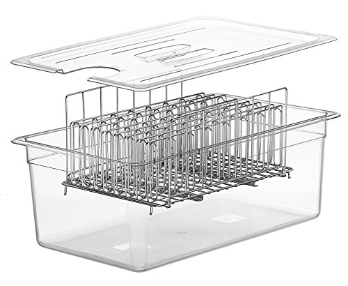 LIPAVI C20L-JOL Tapa para la cubeta sous vide C20 de LIPAVI, hecha a medida para el circulador de inmersión; ChefSteps Joule