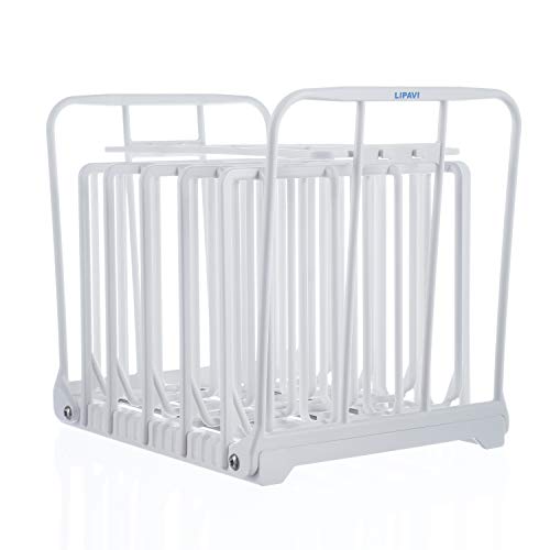 LIPAVI N10X Sous Vide Rack with Anti Float - Adjustable, Collapsible, Ensures even warming with Sous Vide Cooking - White Polycarbonate with 316L Stainless steel weights - Fits LIPAVI C10 Container