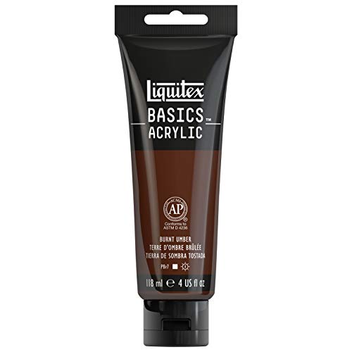 Liquitex Basics - Tubo De Pintura Acrílica , Tierra Sombra Tostada, 118 Ml