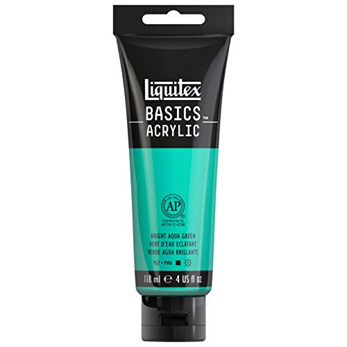 Liquitex Basics - Tubo De Pintura Acrílica , Verde Agua Brillante, 118 Ml