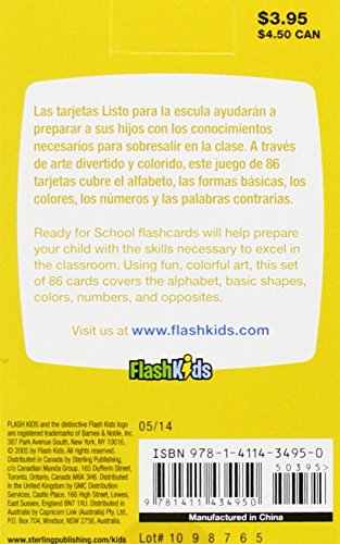 Listo Para la Escuela/Ready for School (Flash Kids Spanish Flash Cards) (Flash Kids Flash Cards)