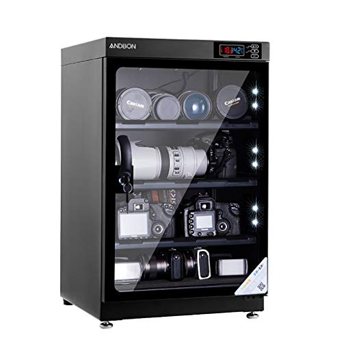 LIU UK Dry Cabinet Gabinete Seco para La Lente De La CáMara 80L Caja ElectróNica A Prueba De Humedad DeshumidificacióN AutomáTica Funcionamiento Silencioso