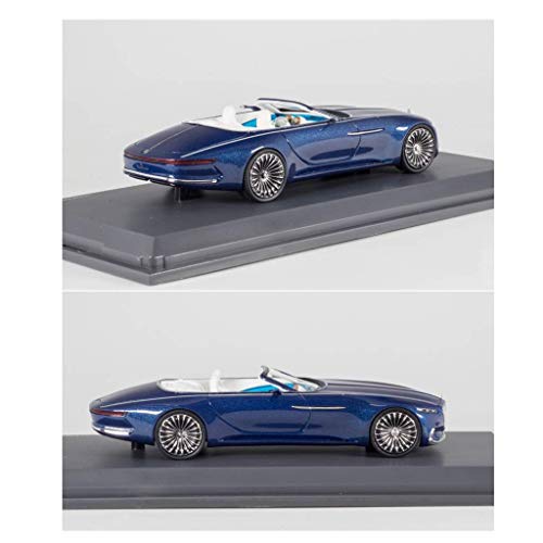 LIUCHANG Modelo de Coche uno y Cuarenta y Tres Mercedes-Benz Benz Maybach Visión 6 Coupe Convertible Modelo de Coche Exclusivo de colección Modelo (Color: Azul, Tamaño: 12 cm * 5cm * 3cm) liuchang20