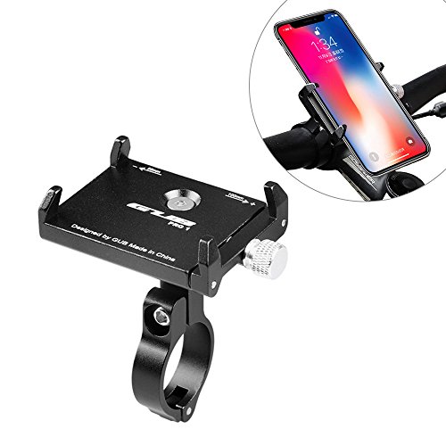 Lixada Antideslizante Bicicleta Ajustable Titular Montaje Soporte Clip Manillar Soporte para 3.5-6.2 Pulgadas Smart Teléfono Móvil