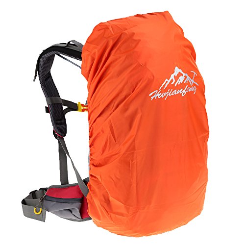 Lixada Mochila de Senderismo 50L con Cubierta Impermeable Mochila de Marcha Trekking Camping Deporte Al Aire Libre