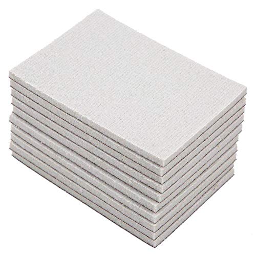 LJQXBF Papel de lija 10 piezas de papel de lija de esponja cuadrada 120/180/240 Grano de pulido fino Lijado de papel Herramientas abrasivas Bloque de papel de lija de alta calidad, 120