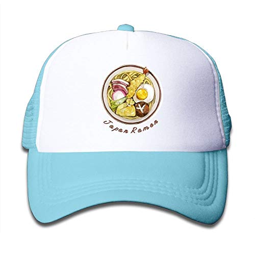 LLALUA Kids Japan Ramen Funny Girls Sun Hat Adjustable Baseball Trucker Caps