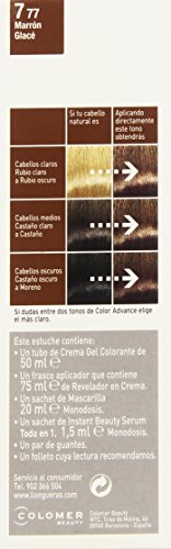 Llongueras Advance Tinte de Cabello Permanente Tono #7.77 Marrón Gláce