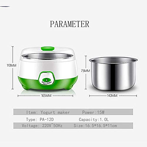 Lloow Los Fabricantes de Yogur, yogurtera eléctrica Inicio de Acero Inoxidable de línea Constante la Temperatura de fermentación automática Yogur Máquina 220V